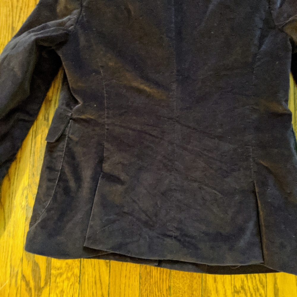 EUC London Jean purple velveteen blazer with gold buttons - Picture 8 of 9
